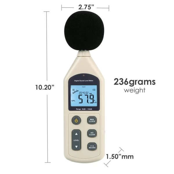 Digital Audio Decibel Meter w/ Data Recorder - Image 10