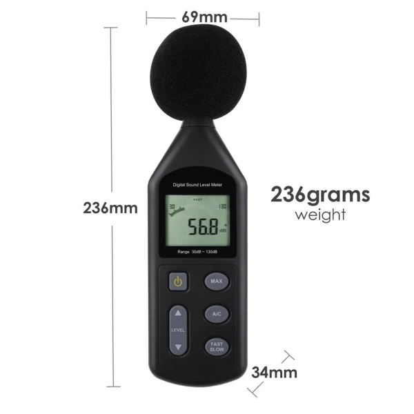 Factory Calibrated Standards Compliant Sound Level Meter - Image 2