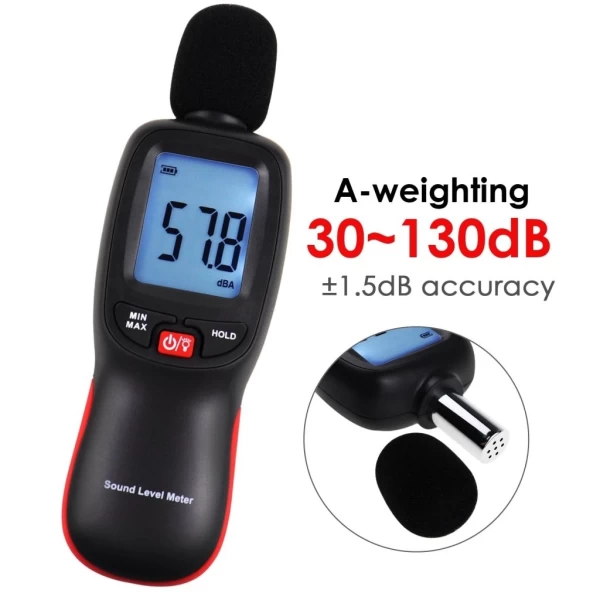 Entry Level Sound Level Meter w/ Backlit LCD - Image 12
