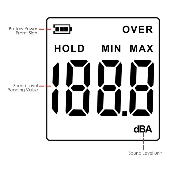 Entry Level Sound Level Meter w/ Backlit LCD - Image 10