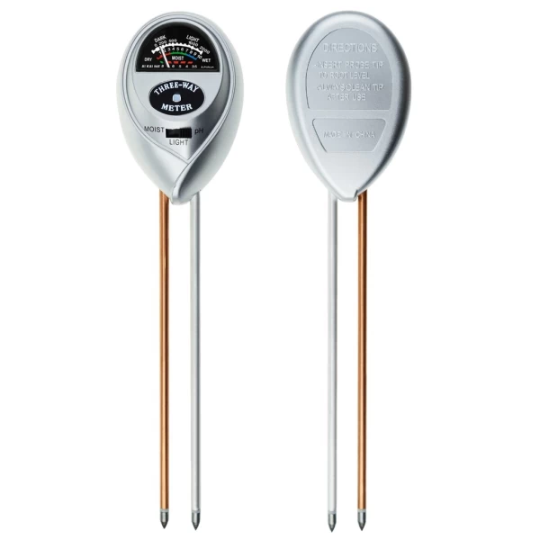 Handheld 3 In 1 Soil pH, Moisture & Light Meter Tester for Plants and Gardening