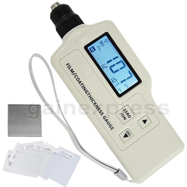 Portable Non Destructive Coating Thickness Gauge Meter 1800um Magnetic Induction