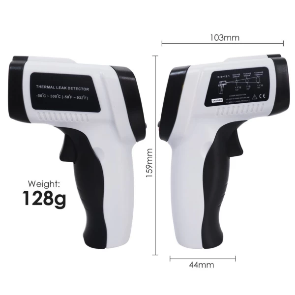Digital 2 in 1 Laser Point Infrared Industrial Thermometer Thermal Leak Detector (IR) -50 to 500℃ - Image 11