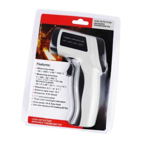 Digital 2 in 1 Laser Point Infrared Industrial Thermometer Thermal Leak Detector (IR) -50 to 500℃ - Image 13