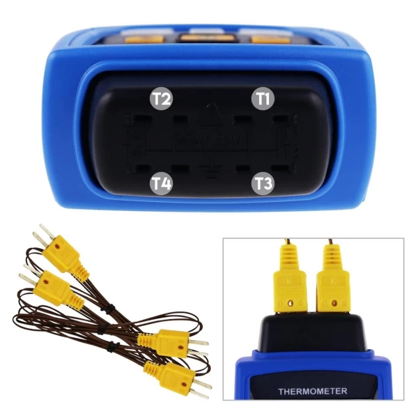 Industrial Digital 4-Channel K /J/ T / E/ R / S/ N Type Thermocouple Thermometer & Datalogger - Image 9