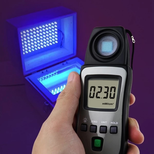 Portable Professional Digital Radiometer and UV-AB Ultra Violet Radiation and Light Level Tester - Image 10