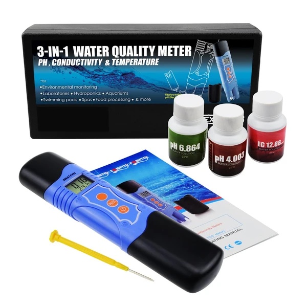 3 in 1 Conductivity EC, pH & Temperature Meter Multi Parameter Tester - Image 5