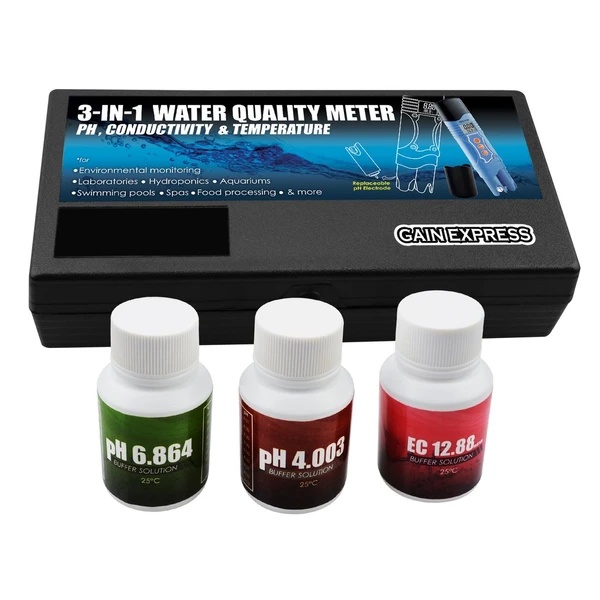 3 in 1 Conductivity EC, pH & Temperature Meter Multi Parameter Tester - Image 8