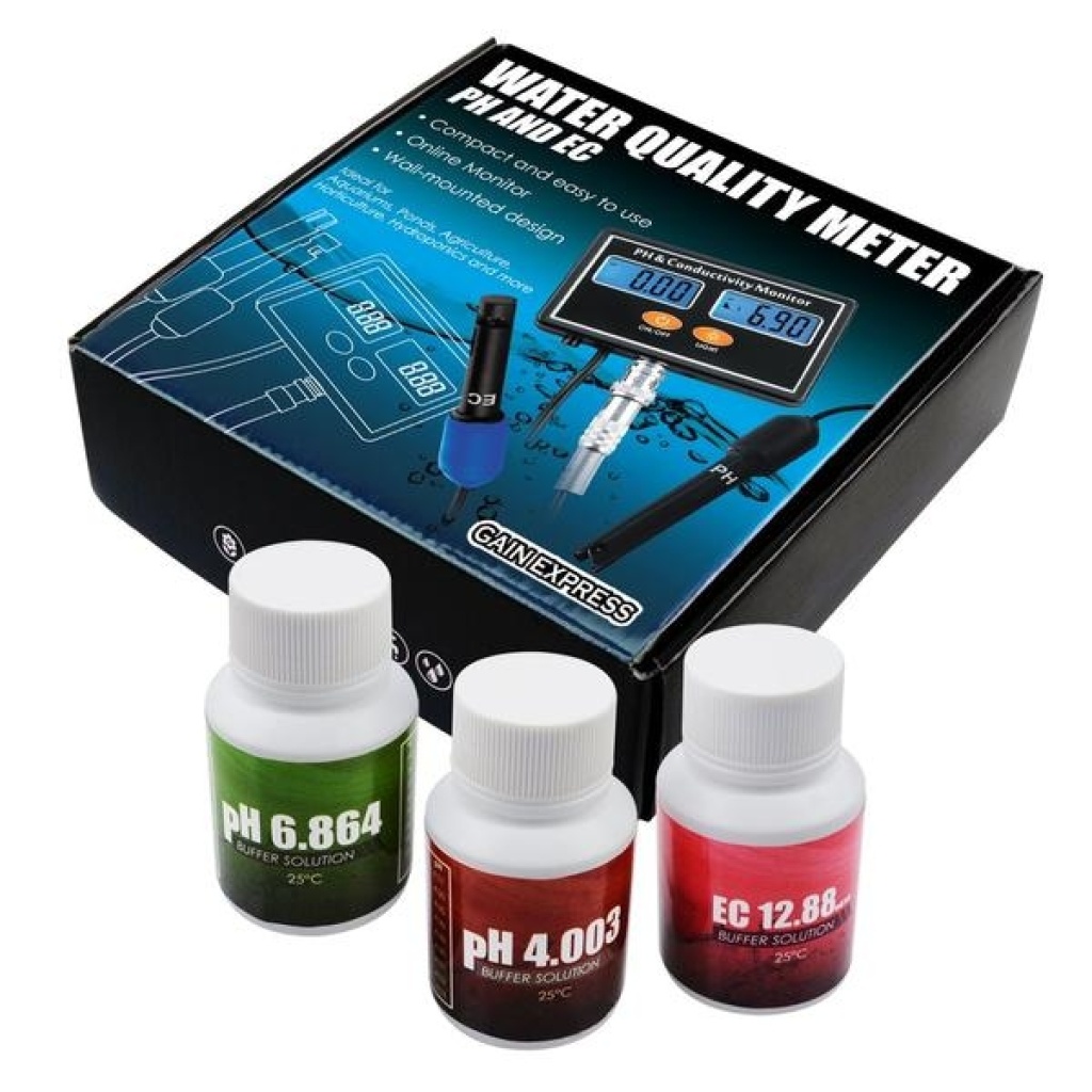 PH & EC Conductivity Monitor Water Quality Meter – ECM-231 For Aquaculture Hydroponics