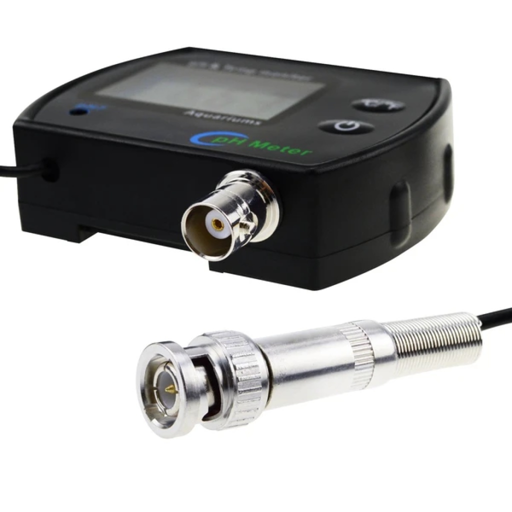 2 in 1 Continuous Temperature & PH Monitor w/ Backlight & Replaceable ...