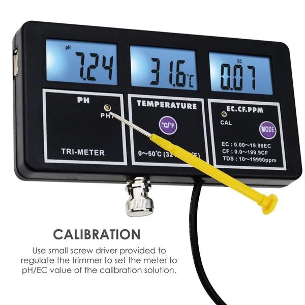 5 in 1 Multi Parameter PH EC CF TDS (ppm) & Temperature Test Meter - Image 8