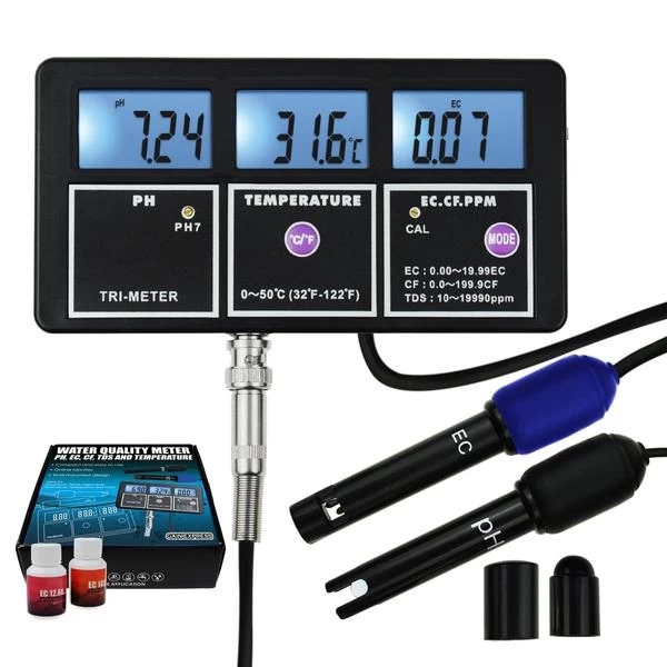 5 in 1 Multi Parameter PH EC CF TDS (ppm) & Temperature Test Meter