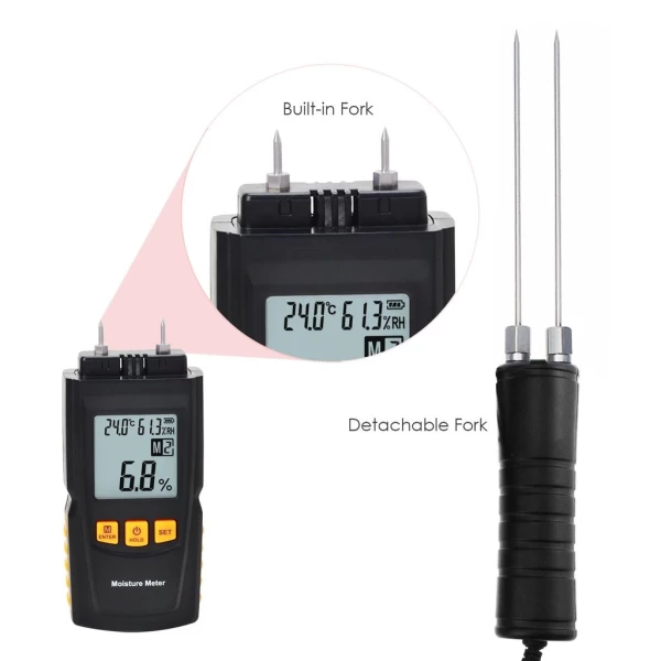 Digital Moisture Meter For Wood Wide Range 0~70% - Image 6