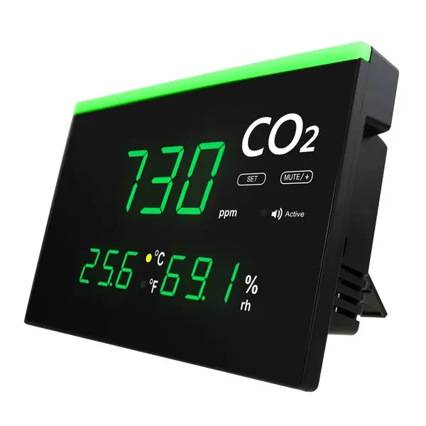 Indoor Air Quality Monitor, Real-time Wall Mount/Desktop Stand - Image 2