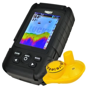 Rechargeable Fish Finder with Colored LCD Fishfinder Wire