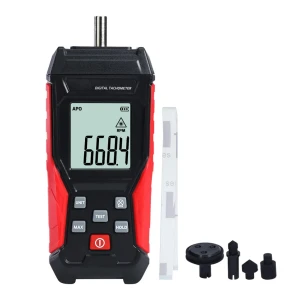 Portable 2-in-1 Tachometer with Noncontact Laser Photo Sensor