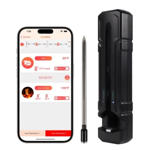 Smart Bluetooth Meat Thermometer with 500FT Wireless Range