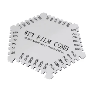 Wet Film Combs Micron Micrometer 25-3000µm, 1-118Mil Dual Scale