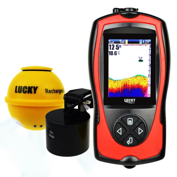 Wireless 328ft Wired 147ft Color Fish Finder Light Rechargeable