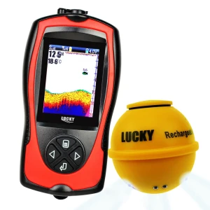 Rechargeable Wireless Fish Finder with Attractive Lamp (45M Depth)