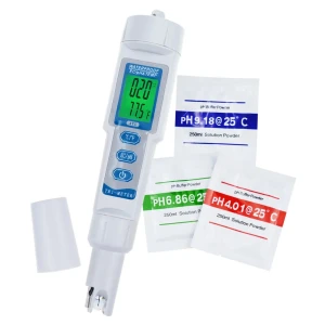 3-in-1 pH, EC, and Temperature Waterproof Water Quality Tester