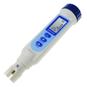 Pen Type Salinity & Temperature Meter for Salt Water Quality with ATC