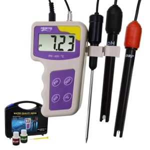 3-in-1 pH Level, mV ORP, and Temperature Redox Meter for Fish Tanks
