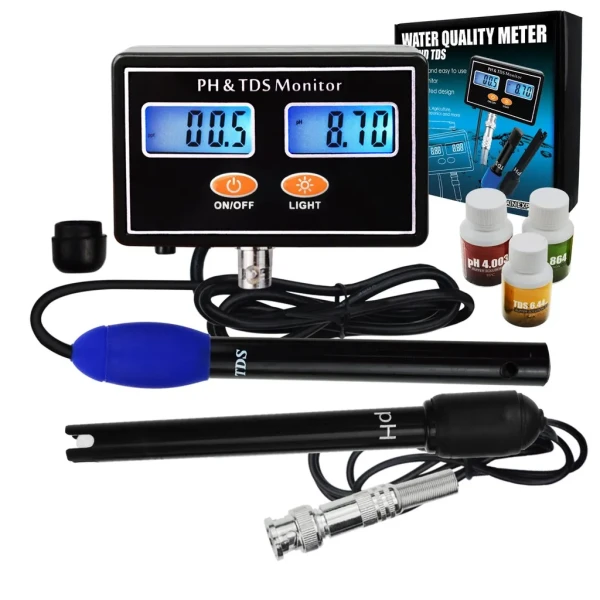 Digital Combo pH & TDS Monitor Meter Tester Monitor ATC (0.00~14.00pH) - Image 11