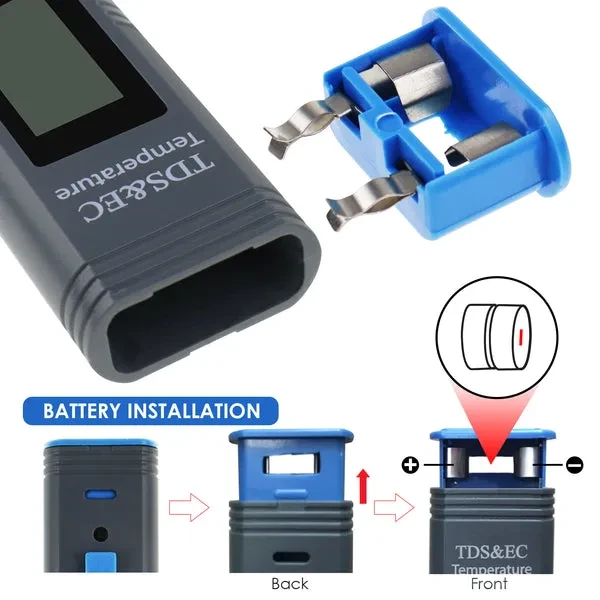 Pentype 2-in-1 TDS / EC Meter with ATC Digital Water Quality - Image 10