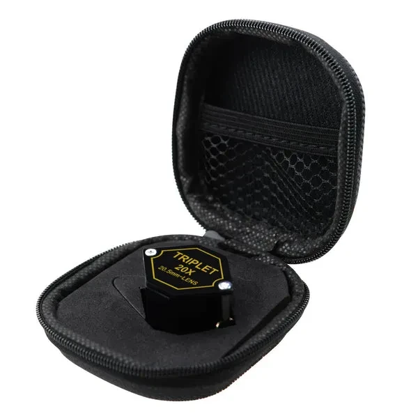 20x Magnification 20.5mm Loupe Jewelry Magnifier Triplet Lens Gem Tool - Image 9