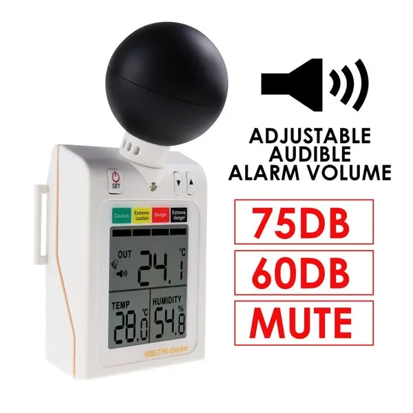 Wearable 2-in-1 WBGT and Heat Index Checker with Wet Bulb Globe Temperature Measurement - Image 12