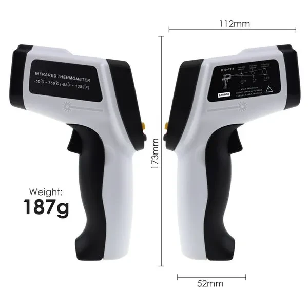 Non-Contact Digital Laser Infrared Thermometer (-50~750℃ / -58~1382℉) - Image 11