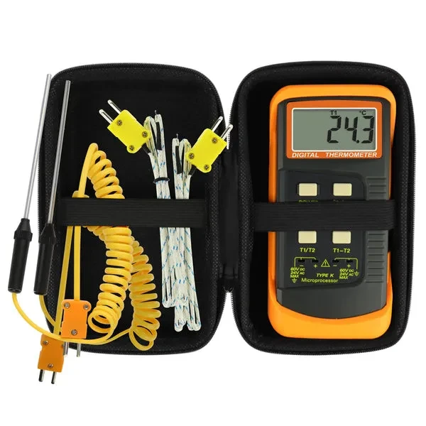 Digital Thermocouple Temperature K-Type Thermometer with 4 Probes - Image 11