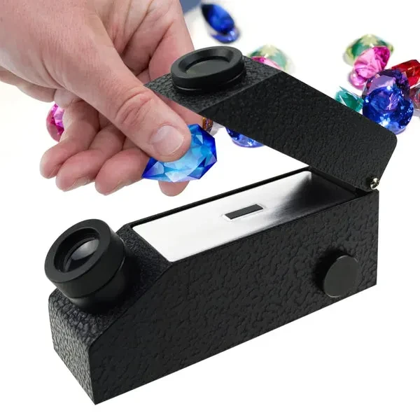 Gem Refractometer with Built-in LED Light (0.01 nD Scale Division) - Image 2