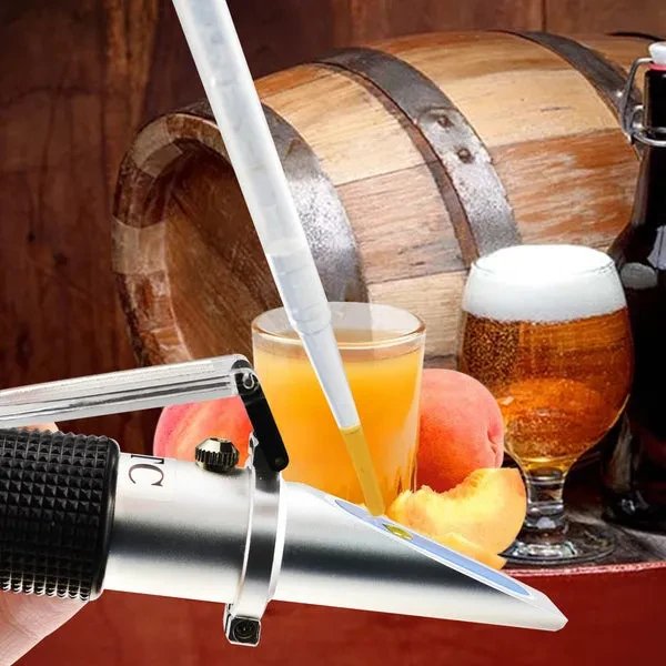 Beer Brix Refractometer with ATC, Dual Scale for Brix and Specific Gravity - Image 2