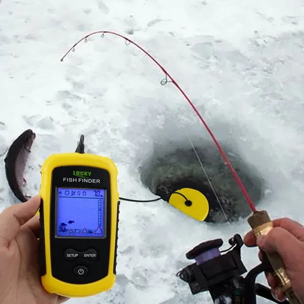 Portable Fish Finder Sonar with Anti-UV LCD Display - Image 2
