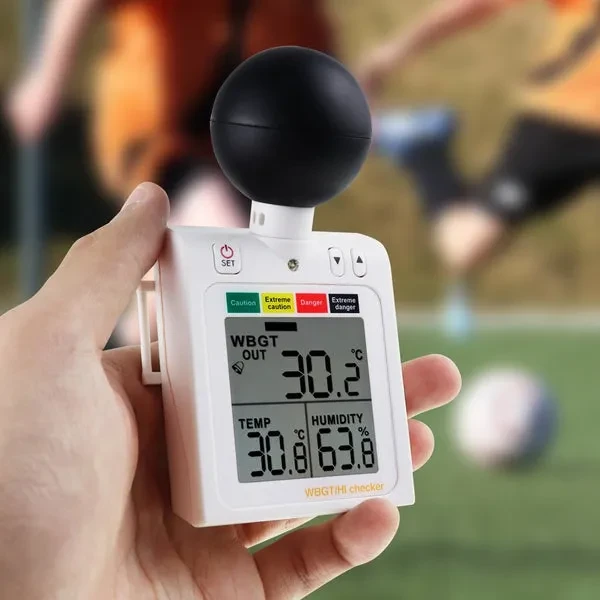 Wearable 2-in-1 WBGT and Heat Index Checker with Wet Bulb Globe Temperature Measurement - Image 2