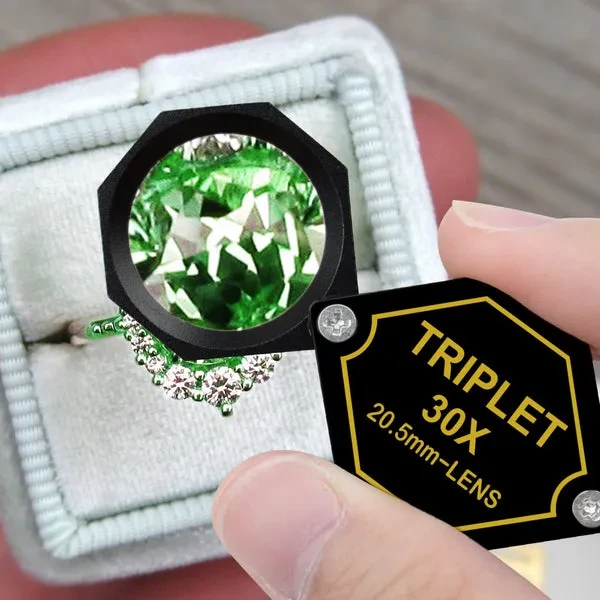 Jewelry Gem Loupe with UV & LED Light (30x Magnification, 21mm) - Image 3