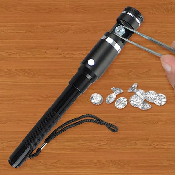 10x 18mm Handheld Darkfield Loupe with Flashlight - Image 2