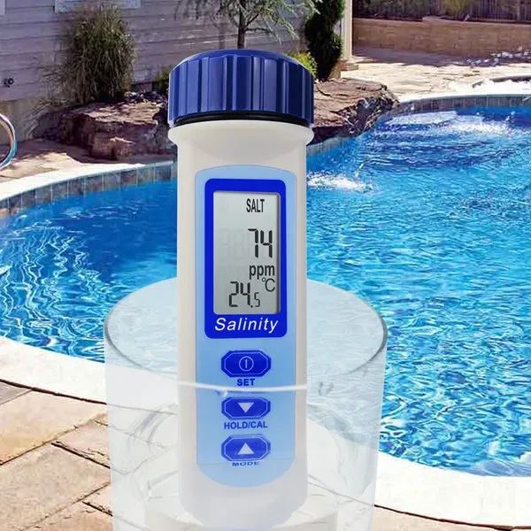 Pen Type Salinity & Temperature Meter for Salt Water Quality with ATC - Image 2