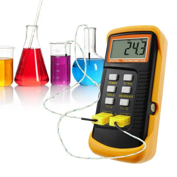 Digital Thermocouple Temperature K-Type Thermometer with 4 Probes - Image 2