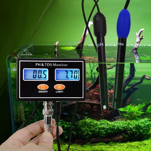 Digital Combo pH & TDS Monitor Meter Tester Monitor ATC (0.00~14.00pH) - Image 2
