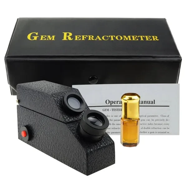 Gem Refractometer with Built-in LED Light (0.01 nD Scale Division) - Image 3