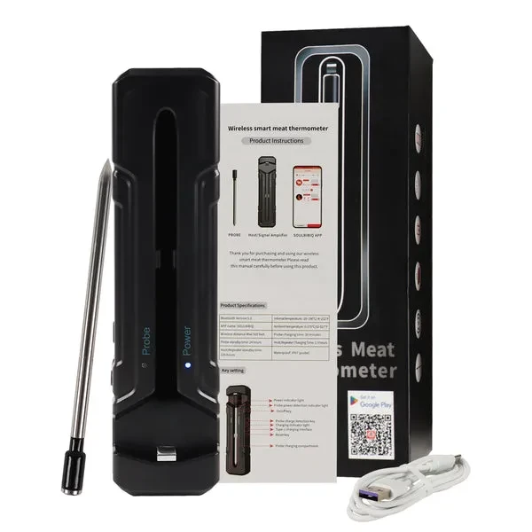 Smart Bluetooth Meat Thermometer with 500FT Wireless Range - Image 3