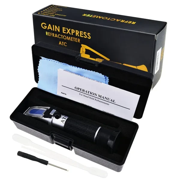 Beer Brix Refractometer with ATC, Dual Scale for Brix and Specific Gravity - Image 3