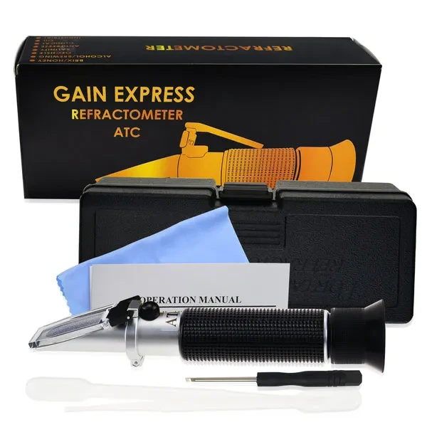 Salinity & Brix Refractometer with Triple Scale and ATC for Density Measurement - Image 3