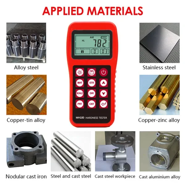 Leeb Hardness Tester Meter Gauge (170~960 HLD) with 100 Group Data Memory - Image 3