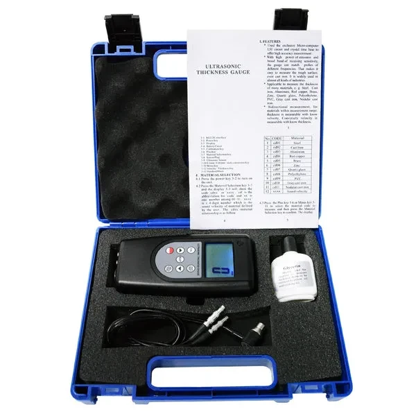 Ultrasonic Thickness Meter (0.75~400mm) Gauge Tester - Image 3