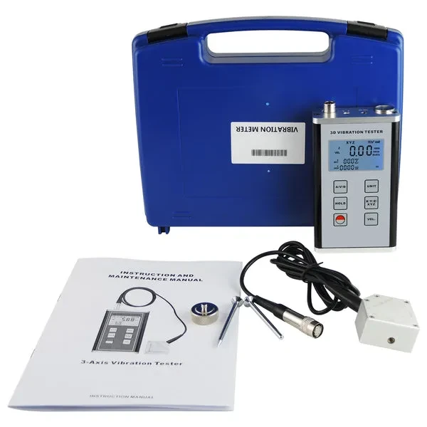 Digital 3-Axis Vibration Meter with Piezoelectric Sensor - Image 3