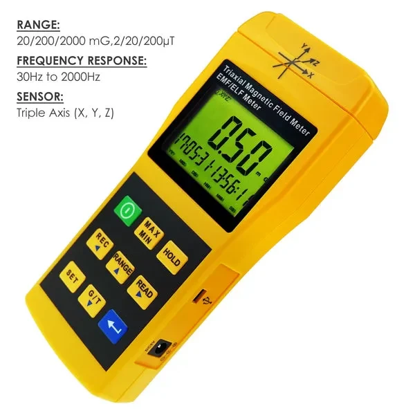 Digital 3-Axis Triaxial Magnetic Field Meter (2000Hz) - Image 5